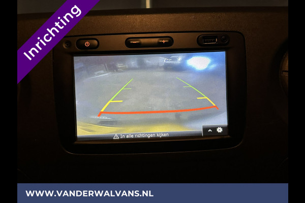 Opel Movano 2.3 CDTI 146pk L2H2 inrichting Euro6 Airco | Omvormer | Navigatie | Camera | Cruisecontrol, Imperiaal, Trekhaak, Parkeersensoren, Bijrijdersbank