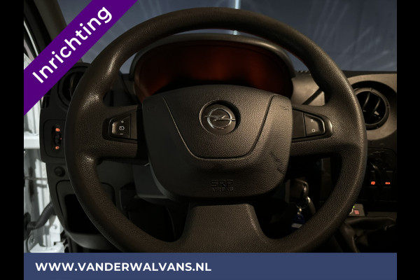 Opel Movano 2.3 CDTI 146pk L2H2 inrichting Euro6 Airco | Omvormer | Navigatie | Camera | Cruisecontrol, Imperiaal, Trekhaak, Parkeersensoren, Bijrijdersbank