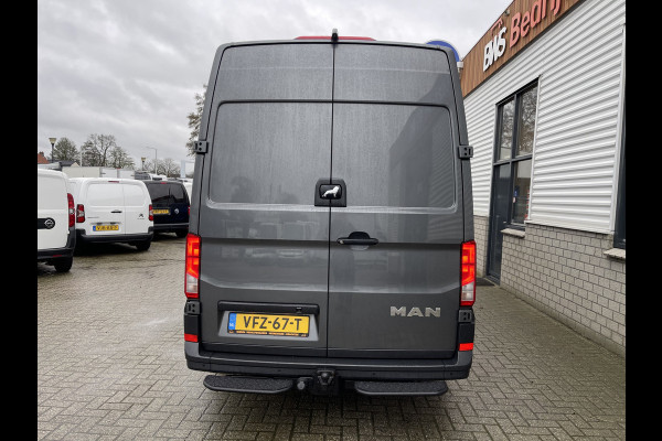 MAN TGE 35 2.0 Standaard Hoog L2H2 177pk automaat / vaste prijs rijklaar € 29.950 ex btw / lichtmetalen velgen / pdc rondom / airco / cruise / donker grijs metallic / trekhaak 3000 kg