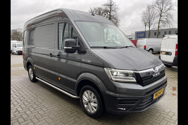 MAN TGE 35 2.0 Standaard Hoog L2H2 177pk automaat / vaste prijs rijklaar € 29.950 ex btw / lichtmetalen velgen / pdc rondom / airco / cruise / donker grijs metallic / trekhaak 3000 kg