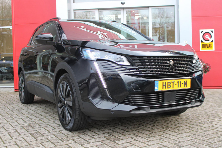 Peugeot 3008 1.2 130PK AUTOMAAT GT | NAVIGATIE | APPLE CARPLAY/ANDROID AUTO | STOEL VERWARMING | ELEKTRISCHE ACHTERKLEP | FULL LED KOPLAMPEN | DODEHOEK DETECTIE | CLIMATE CONTROL | BLACK PACK | ADAPTIVE CRUISE CONTROL | DAB+ RADIO |