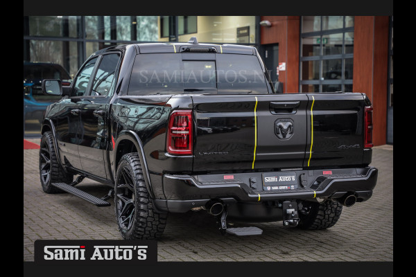 Dodge Ram 1500 DE MEEST LUXUEUZE PICK UP LIMITED NIGHT HIGH OUTPUT H.O 540PK 706 Nm 2025 | XB9 | MASSAGE | BOM VOL | CREW CAB | DUBBELE CABINE | GRIJSKENTEKEN | VOORRAAD NR 2353 - 5412