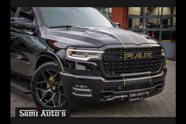 Dodge Ram 1500 DE MEEST LUXUEUZE PICK UP LIMITED NIGHT HIGH OUTPUT H.O 540PK 706 Nm 2025 | XB9 | MASSAGE | BOM VOL | CREW CAB | DUBBELE CABINE | GRIJSKENTEKEN | VOORRAAD NR 2353 - 5412