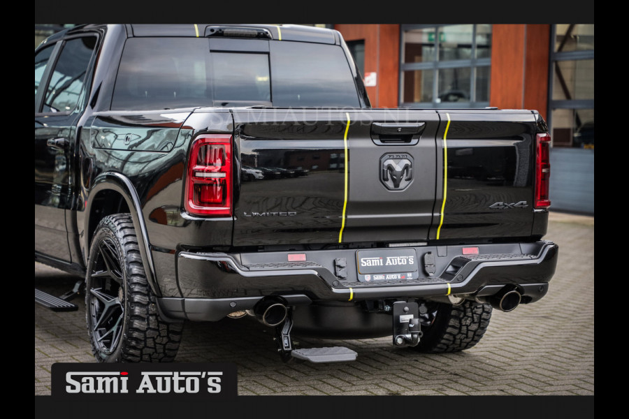 Dodge Ram 1500 DE MEEST LUXUEUZE PICK UP LIMITED NIGHT HIGH OUTPUT H.O 540PK 706 Nm 2025 | XB9 | MASSAGE | BOM VOL | CREW CAB | DUBBELE CABINE | GRIJSKENTEKEN | VOORRAAD NR 2353 - 5412