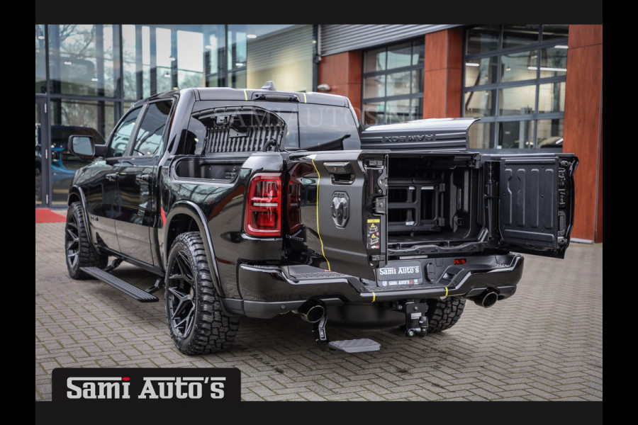 Dodge Ram 1500 LIMITED NIGHT HIGH OUTPUT | DE MEEST LUXUEUZE PICK UP | H.O 540PK 706 Nm 2025 | XB9 | MASSAGE | BOM VOL | CREW CAB | DUBBELE CABINE | GRIJSKENTEKEN | 5 PERSOONS | VOORRAAD NR 2337 - 7694