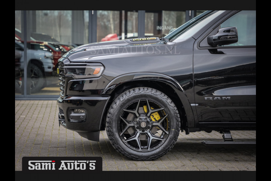 Dodge Ram 1500 LIMITED NIGHT HIGH OUTPUT | DE MEEST LUXUEUZE PICK UP | H.O 540PK 706 Nm 2025 | XB9 | MASSAGE | BOM VOL | CREW CAB | DUBBELE CABINE | GRIJSKENTEKEN | 5 PERSOONS | VOORRAAD NR 2337 - 7694