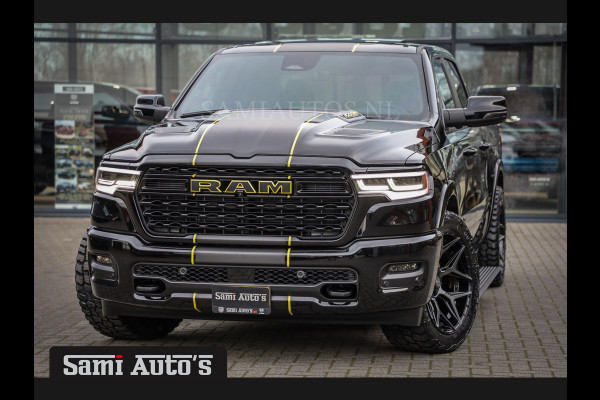 Dodge Ram 1500 LIMITED NIGHT HIGH OUTPUT | DE MEEST LUXUEUZE PICK UP | H.O 540PK 706 Nm 2025 | XB9 | MASSAGE | BOM VOL | CREW CAB | DUBBELE CABINE | GRIJSKENTEKEN | 5 PERSOONS | VOORRAAD NR 2337 - 7694