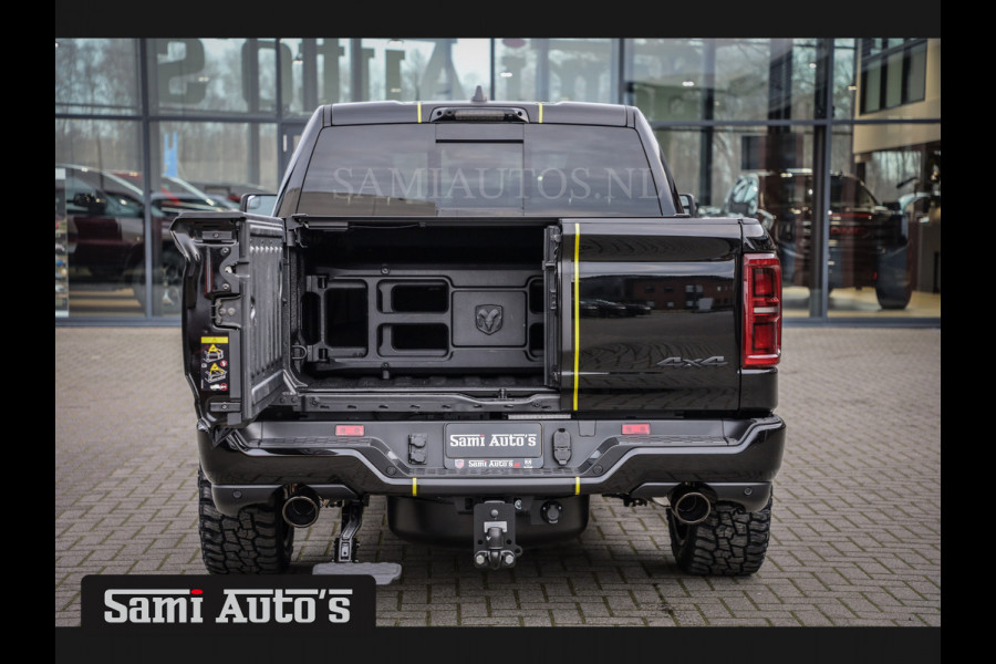 Dodge Ram 1500 LIMITED NIGHT HIGH OUTPUT | DE MEEST LUXUEUZE PICK UP | H.O 540PK 706 Nm 2025 | XB9 | MASSAGE | BOM VOL | CREW CAB | DUBBELE CABINE | GRIJSKENTEKEN | 5 PERSOONS | VOORRAAD NR 2337 - 7694