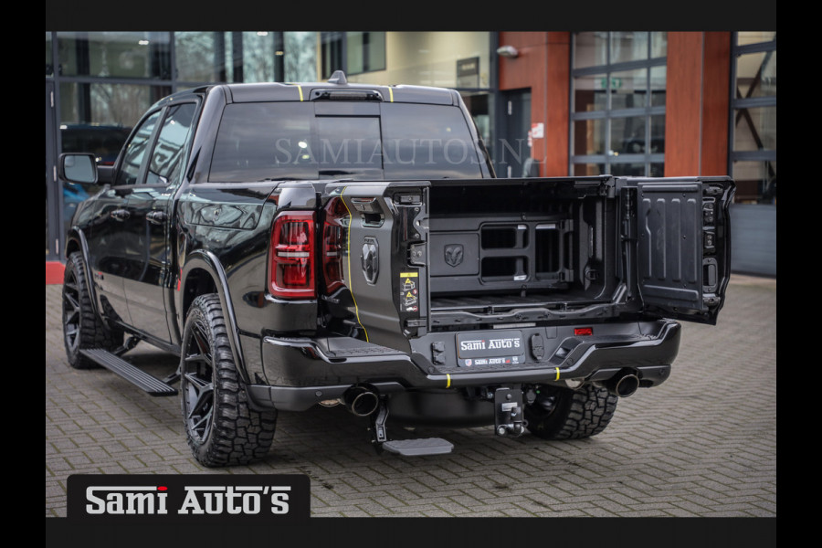 Dodge Ram 1500 LIMITED NIGHT HIGH OUTPUT | DE MEEST LUXUEUZE PICK UP | H.O 540PK 706 Nm 2025 | XB9 | MASSAGE | BOM VOL | CREW CAB | DUBBELE CABINE | GRIJSKENTEKEN | 5 PERSOONS | VOORRAAD NR 2337 - 7694