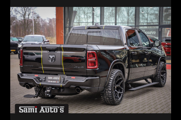 Dodge Ram 1500 LIMITED NIGHT HIGH OUTPUT | DE MEEST LUXUEUZE PICK UP | H.O 540PK 706 Nm 2025 | XB9 | MASSAGE | BOM VOL | CREW CAB | DUBBELE CABINE | GRIJSKENTEKEN | 5 PERSOONS | VOORRAAD NR 2337 - 7694