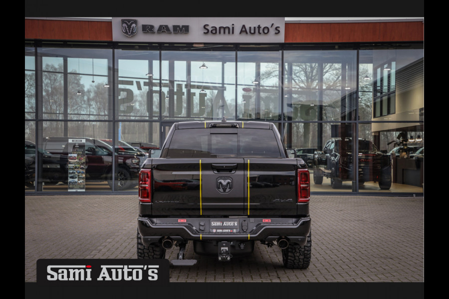 Dodge Ram 1500 LIMITED NIGHT HIGH OUTPUT | DE MEEST LUXUEUZE PICK UP | H.O 540PK 706 Nm 2025 | XB9 | MASSAGE | BOM VOL | CREW CAB | DUBBELE CABINE | GRIJSKENTEKEN | 5 PERSOONS | VOORRAAD NR 2337 - 7694