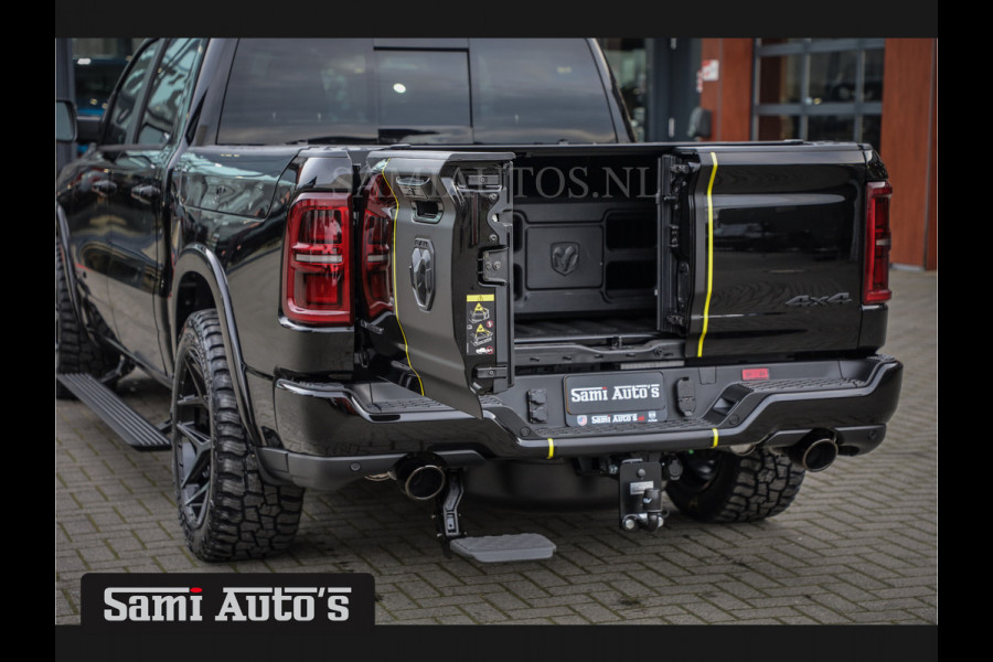 Dodge Ram 1500 LIMITED NIGHT HIGH OUTPUT | DE MEEST LUXUEUZE PICK UP | H.O 540PK 706 Nm 2025 | XB9 | MASSAGE | BOM VOL | CREW CAB | DUBBELE CABINE | GRIJSKENTEKEN | 5 PERSOONS | VOORRAAD NR 2337 - 7694