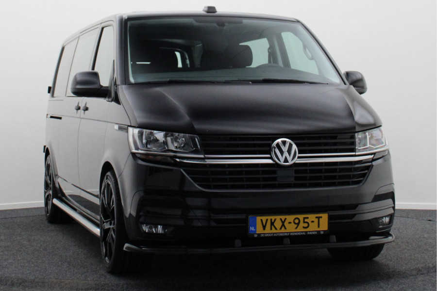 Volkswagen Transporter 2.0 TDI L2H1 DC Comfortline 5-Zits, Airco, Cruise, PDC, Navigatie, Trekhaak, Side-Bars, DAB, 20''