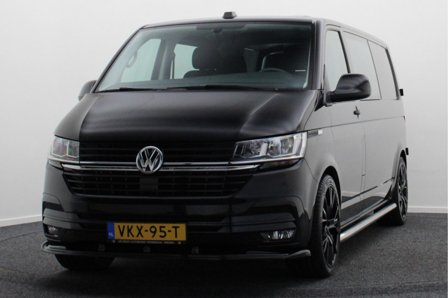 Volkswagen Transporter 2.0 TDI L2H1 DC Comfortline 5-Zits, Airco, Cruise, PDC, Navigatie, Trekhaak, Side-Bars, DAB, 20''