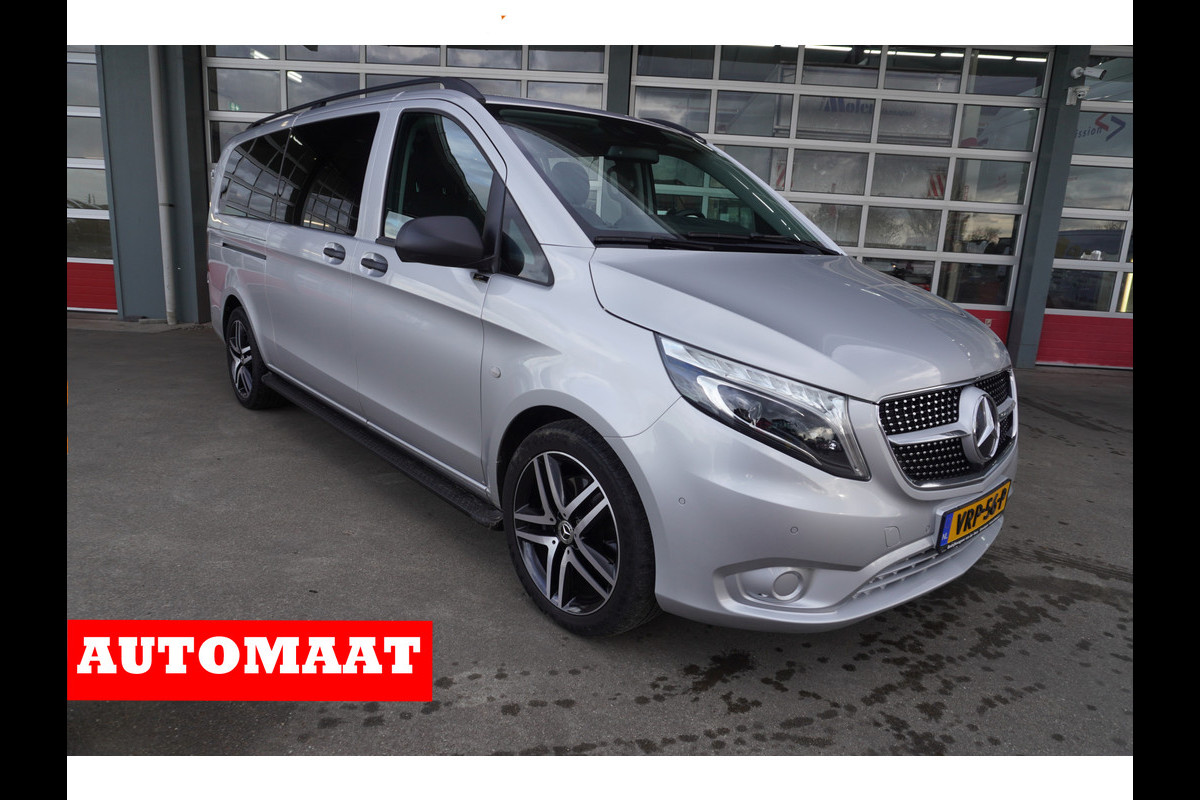 Mercedes-Benz Vito 124 CDI 237PK Extra Lang Tourer Select Dubbelcabine Schuifdeur L + R Automaat Nr. V110 | Climate/ Cruise/ Navi/Camera/Alarm/ Diamond grille