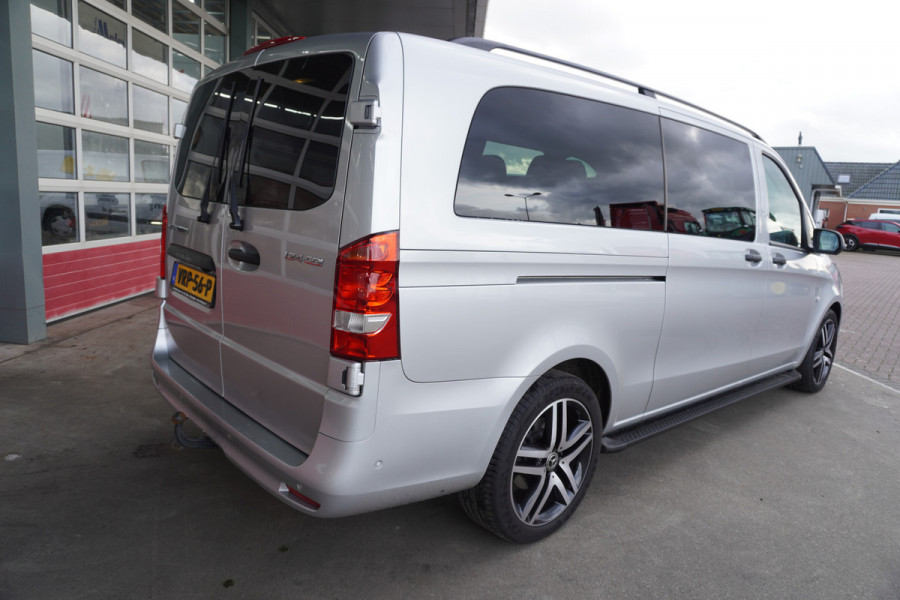 Mercedes-Benz Vito 124 CDI 237PK Extra Lang Tourer Select Dubbelcabine Schuifdeur L + R Automaat Nr. V110 | Climate/ Cruise/ Navi/Camera/Alarm/ Diamond grille