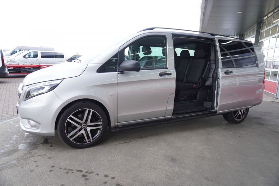Mercedes-Benz Vito 124 CDI 237PK Extra Lang Tourer Select Dubbelcabine Schuifdeur L + R Automaat Nr. V110 | Climate/ Cruise/ Navi/Camera/Alarm/ Diamond grille