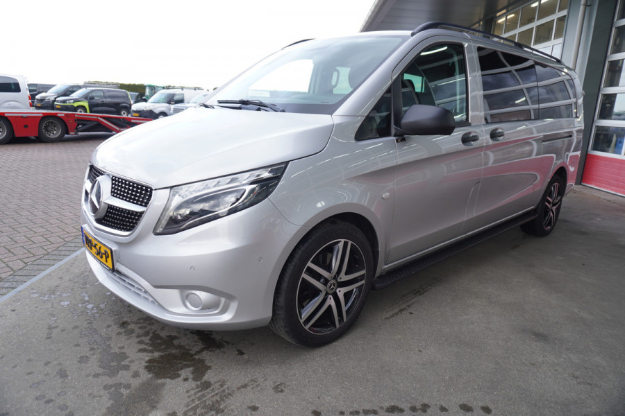 Mercedes-Benz Vito 124 CDI 237PK Extra Lang Tourer Select Dubbelcabine Schuifdeur L + R Automaat Nr. V110 | Climate/ Cruise/ Navi/Camera/Alarm/ Diamond grille