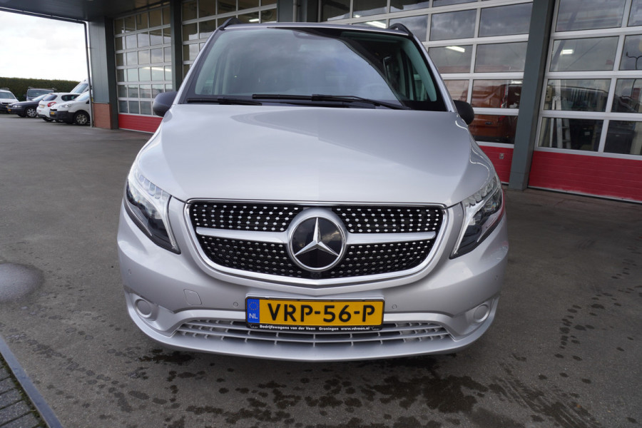 Mercedes-Benz Vito 124 CDI 237PK Extra Lang Tourer Select Dubbelcabine Schuifdeur L + R Automaat Nr. V110 | Climate/ Cruise/ Navi/Camera/Alarm/ Diamond grille