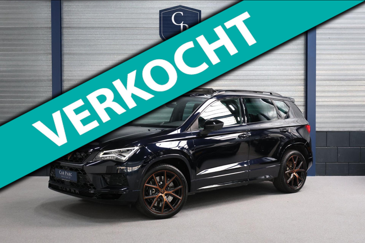 CUPRA Ateca 2.0 TSI 4DRIVE 300+PK LED/VIRTUAL/SFEER/BEATS/PANO/KUIP+ALCANTARA+S.VERWARMING/19" LMV/CAM/ACC/ECC/12 MDN GARANTIE!