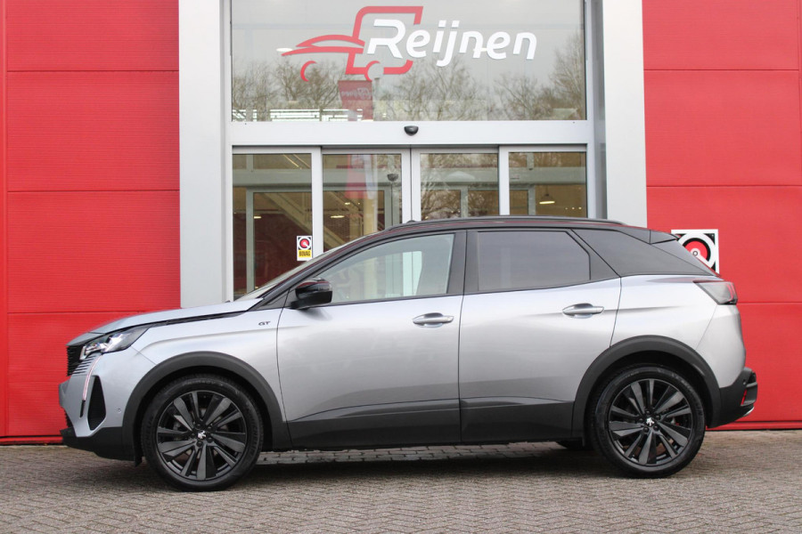 Peugeot 3008 1.2 Hybrid 136PK AUTOMAAT GT PACK BUSINESS | PANORAMISCH SCHUIF/KANTELDAK | FOCAL AUDIO SYSTEM | ELEKTRISCH VERSTELBARE VOORSTOEL MET GEHEUGENFUNCTIE | FULL LED KOPLAMPEN | DODEHOEK DETECTIE | STOEL VERWARMING | MASSAGE STOELEN | ELEKTRISCH BEDIENBARE ACHTERKLEP | ADAPTIVE CRUISE CONTROL | 360° CAMERA | BLACK PACK | KEYLESS ENTRY | NAVIGATIE | KEYLESS ENTRY/START | APPLE CARPLAY/ANDROID AUTO |