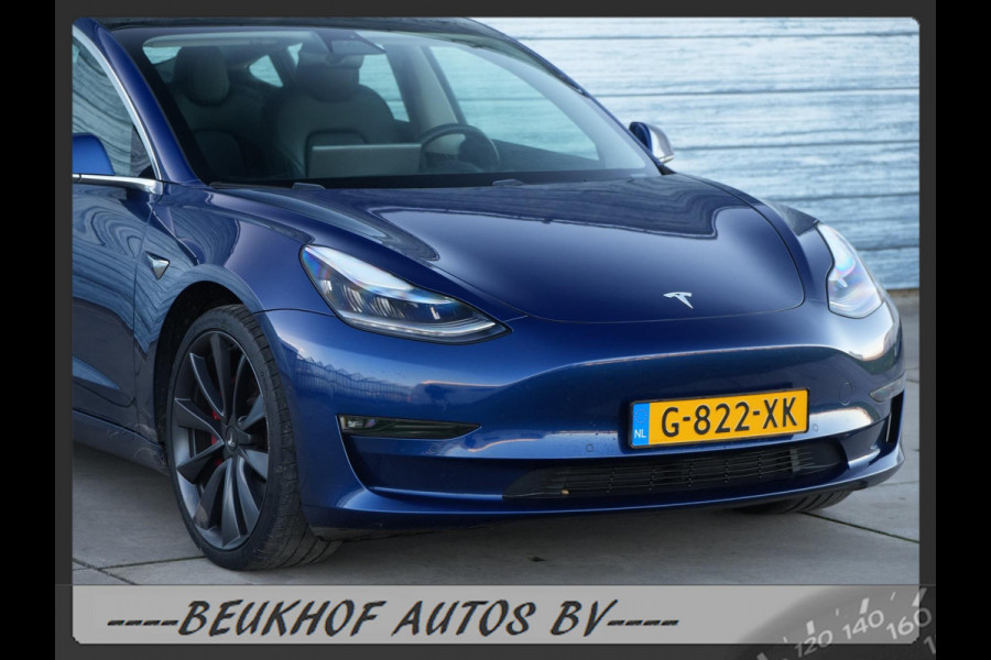 Tesla Model 3 Performance AWD 75 kWh 20inch 462Pk Full Fsd