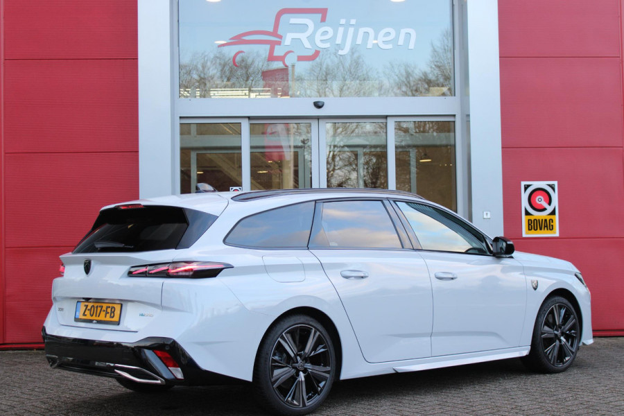 Peugeot 308 SW 1.6 PHEV 180PK GT PACK BUSINESS | ELEKTRISCHE STOEL MET GEHEUGEN FUNCTIE | STOEL VERWARMING | ELEKTRISCHE ACHTERKLEP | 360° CAMERA | KEYLESS ENTRY/START | ADAPTIVE CRUISE CONTROL | 19" LICHTMETALEN VELGEN | DRAADLOZE TELEFOONLADER | DRAADLOZE APPLE CARPLAY/ANDROID AUTO | NAVIGATIE | ALCANTARA BEKLEDING | DAB+ RADIO | DODEHOEK DETECTIE |