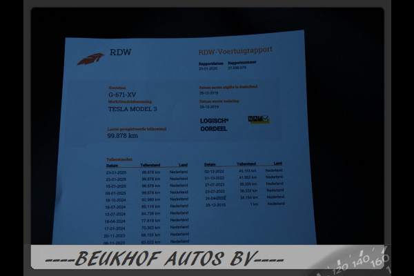 Tesla Model 3 Long Range AWD 75 kWh Trekhaak Nav Leer Camera
