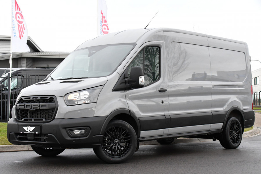 Ford Transit 350 2.0 TDCI L3H2 Raptor Edition Camera, Cruise, Carplay, Automaat, 130PK, Sensoren, Multimedia, UNIEK!