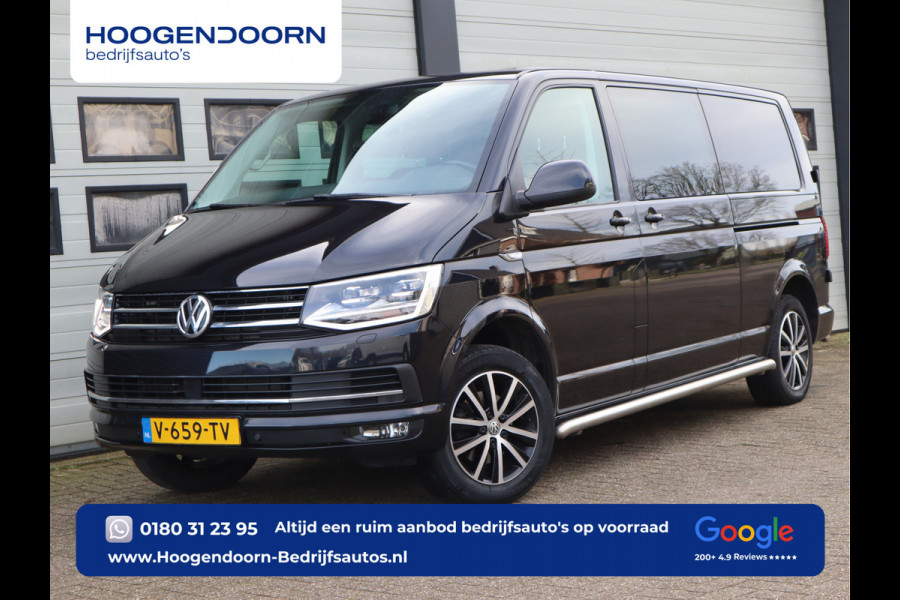 Volkswagen Transporter 2.0 TDI 150pk Euro 6 Automaat L2 Lang DC 5 Pers. - 2x Schuifdr - Navi - Trekhaak