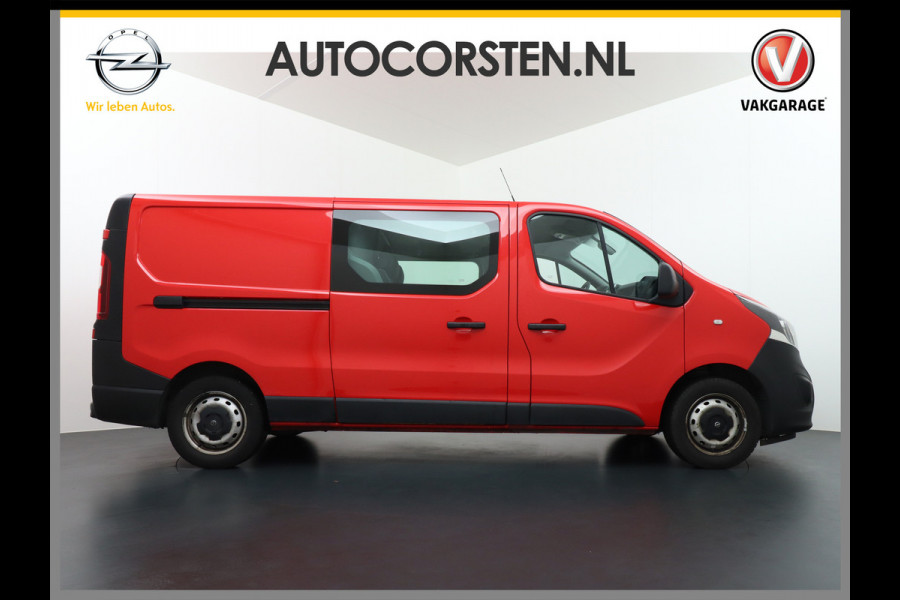 Opel Vivaro D126pk D.C. L2H1 Dubbele Cabine 5 Pers. Trekhaak Airco Navi Camera CruiseControl Pdc Bluetooth Licht-Regensensor 1.6CDTI DC Betonplex vloer Wandbetimmering Sport EcoFlex 1e Eigenaar Euro 6 2.000kg Trekgewicht