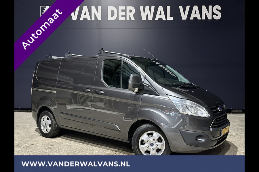 Ford Transit Custom 2.0TDCI 130pk Automaat L1H1 Euro6 Airco | 2x zijdeur | Trekhaak | LM velgen Cruisecontrol, Parkeersensoren, Dakdragers, Verwarmde voorruit, Bijrijdersbank