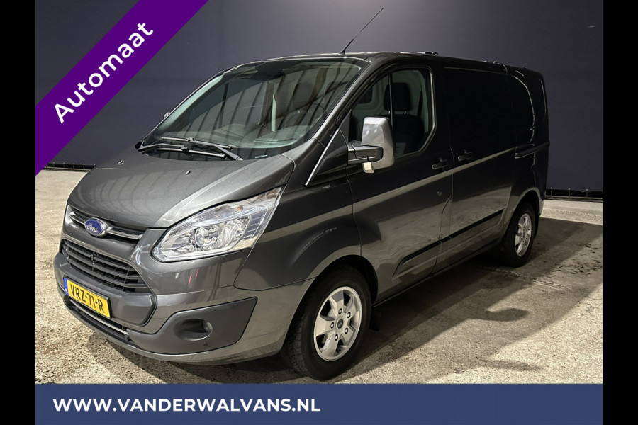 Ford Transit Custom 2.0TDCI 130pk Automaat L1H1 Euro6 Airco | 2x zijdeur | Trekhaak | LM velgen Cruisecontrol, Parkeersensoren, Dakdragers, Verwarmde voorruit, Bijrijdersbank