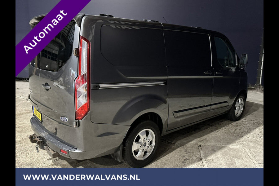 Ford Transit Custom 2.0TDCI 130pk Automaat L1H1 Euro6 Airco | 2x zijdeur | Trekhaak | LM velgen Cruisecontrol, Parkeersensoren, Dakdragers, Verwarmde voorruit, Bijrijdersbank