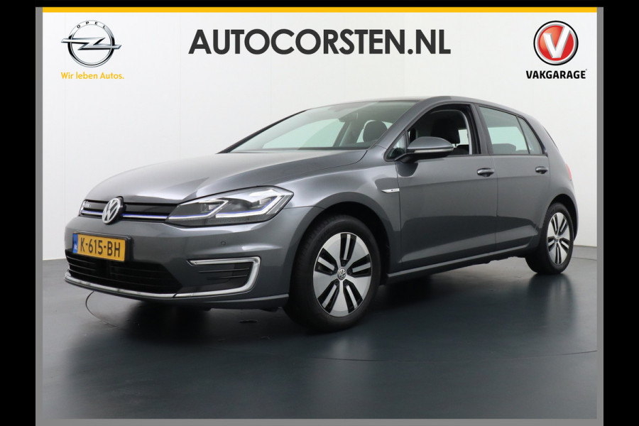 Volkswagen e-Golf 5drs Navi-Fullmap Ecc Adaptieve Cruise-Control Bluetooth Led Pdc Regen-Lichtsensor Select drive Car-Net App-Connect Elec.ramen en Spiegels E-DITION 1e Eigenaar!