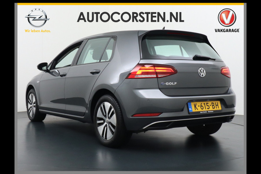 Volkswagen e-Golf 5drs Navi-Fullmap Ecc Adaptieve Cruise-Control Bluetooth Led Pdc Regen-Lichtsensor Select drive Car-Net App-Connect Elec.ramen en Spiegels E-DITION 1e Eigenaar!