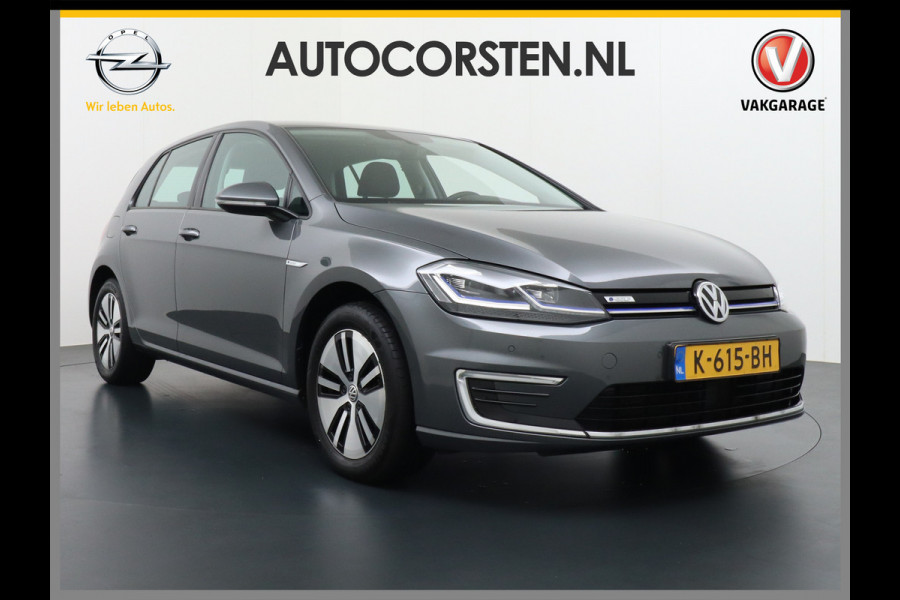 Volkswagen e-Golf 5drs Navi-Fullmap Ecc Adaptieve Cruise-Control Bluetooth Led Pdc Regen-Lichtsensor Select drive Car-Net App-Connect Elec.ramen en Spiegels E-DITION 1e Eigenaar!