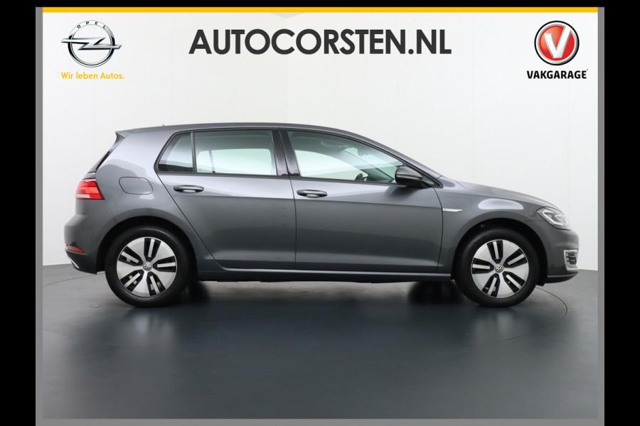 Volkswagen e-Golf 5drs Navi-Fullmap Ecc Adaptieve Cruise-Control Bluetooth Led Pdc Regen-Lichtsensor Select drive Car-Net App-Connect Elec.ramen en Spiegels E-DITION 1e Eigenaar!