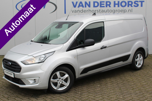 Ford Transit Connect 1.5-120pk EcoBlue S&S L2 Trend AUTOMAAT ! Opgelet ! Deze nette en luxe Ford Connect kan u nog jaren tot dienst zijn ! Navigatie, telefoonvoorb., volautm. airco, stoel-, spiegel- en voorraamverw., cruise control, camera, pdc v+a, metallic lak, LM wielen etc.