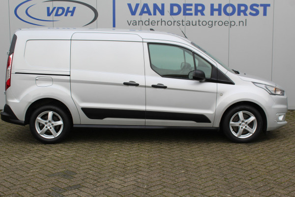 Ford Transit Connect 1.5-120pk EcoBlue S&S L2 Trend AUTOMAAT ! Opgelet ! Deze nette en luxe Ford Connect kan u nog jaren tot dienst zijn ! Navigatie, telefoonvoorb., volautm. airco, stoel-, spiegel- en voorraamverw., cruise control, camera, pdc v+a, metallic lak, LM wielen etc.