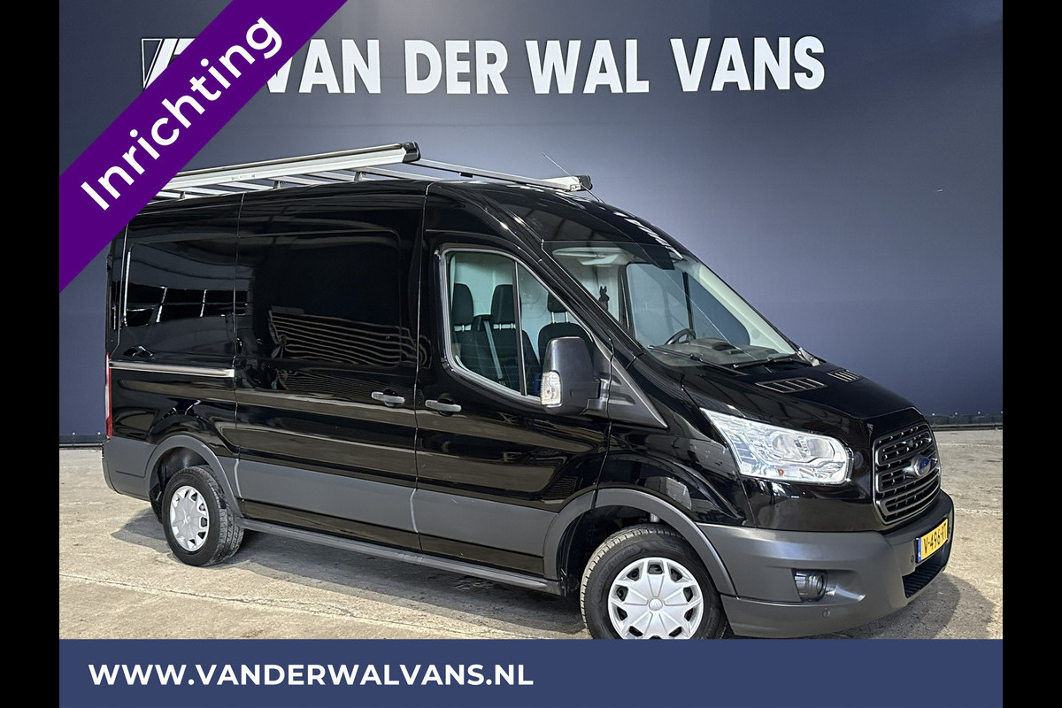 Ford Transit 2.0 TDCI L2H2 inrichting Euro6 Airco | Imperiaal | Cruisecontrol | Trekhaak | Parkeersensoren Bijrijdersbank