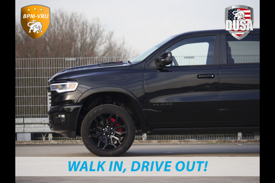 Dodge Ram | 1500 | Limited | Night | 3.0L Twin-Turbo I6 | High Output | RAMBOX Passenger Display | 14,4 Touch Screen | Harman Kardon | INCL BPM-VOORDEEL Getoonde accessoires zijn verkrijgbaar tegen meerprijs