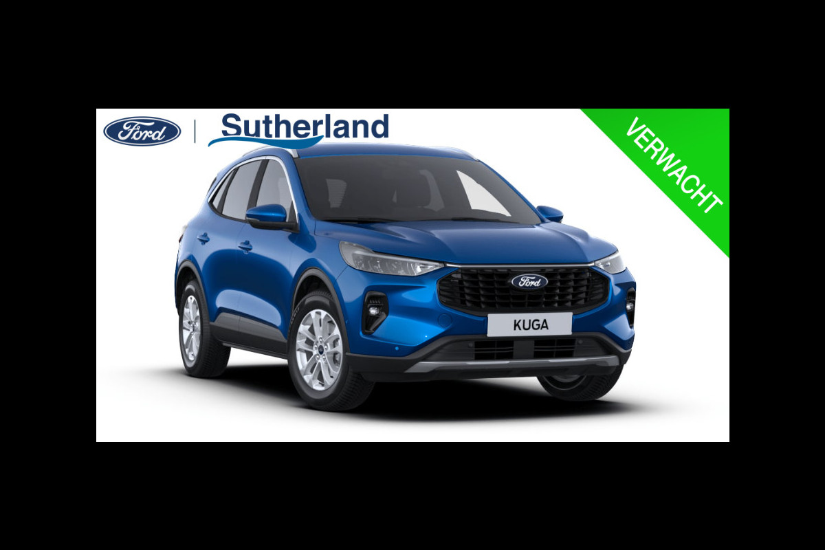 Ford Kuga 2.5 PHEV Titanium | Winter Pack + Wegklapbare Trekhaak + Driver Assistance Pack | Dessert Island Blue | 2.100 kg trekgewicht | 4.000 Ford Voordeel inbegrepen in prijs