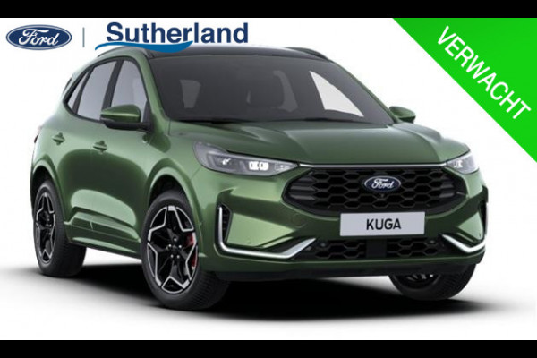 Ford Kuga 2.5 PHEV ST-Line X | Panoramadak + Technology Pack + Winter Pack + Wegklapbare trekhaak + 19 inch lichtmetalen velgen + Reservewiel | Burnsting green | 2.100 kg trekgewicht | Prijs incl. 4.000 EU Ford voordeel