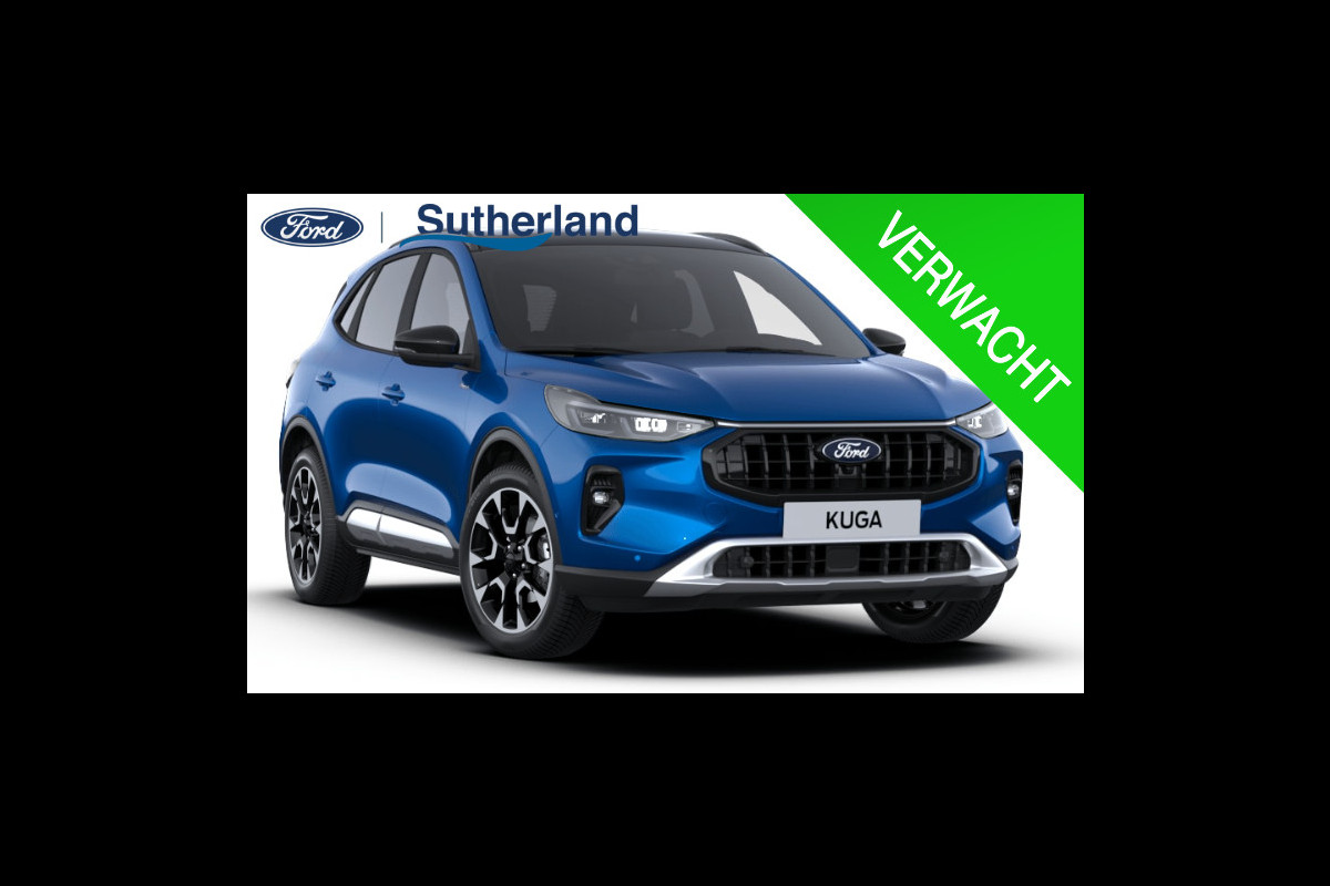 Ford Kuga 2.5 PHEV Active X | Panoramadak + Technology Pack + Winter Pack + Wegklapbare trekhaak + 19 inch lichtmetalen velgen +  Reservewiel | Dessert island blue | Prijs incl. 4.000 Ford voordeel