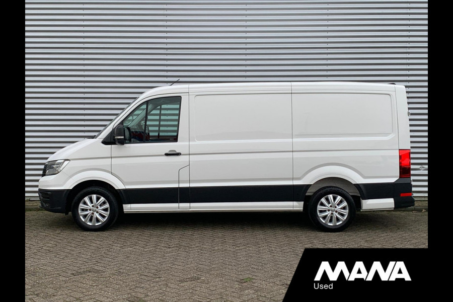 Volkswagen Crafter 35 2.0 3.180 177pk TDI L3H2 Highline LED LMV Airco ACC Sensoren Camera CarPlay Ergo-Stoel Trekhaak Bijrijdersbank 12V