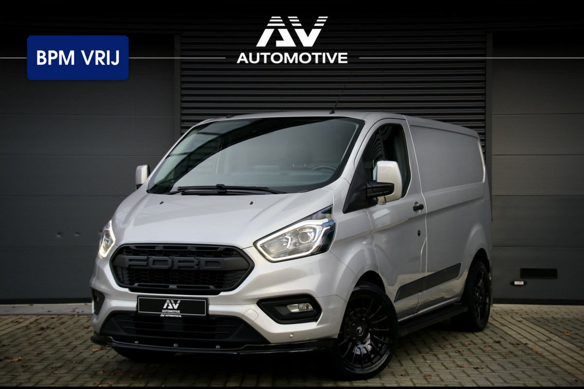 Ford Transit Custom 2.0 TDCI L2H1 AUT | Raptor Edition | ACC | Lane Assist | Bi-Xenon | BLIS | Camera | Navigatie | CarPlay | DAB | Automatisch inparkeren | 3-Zitter | Trekhaak | VOL Optie | Dealer onderhouden | Nieuwe APK