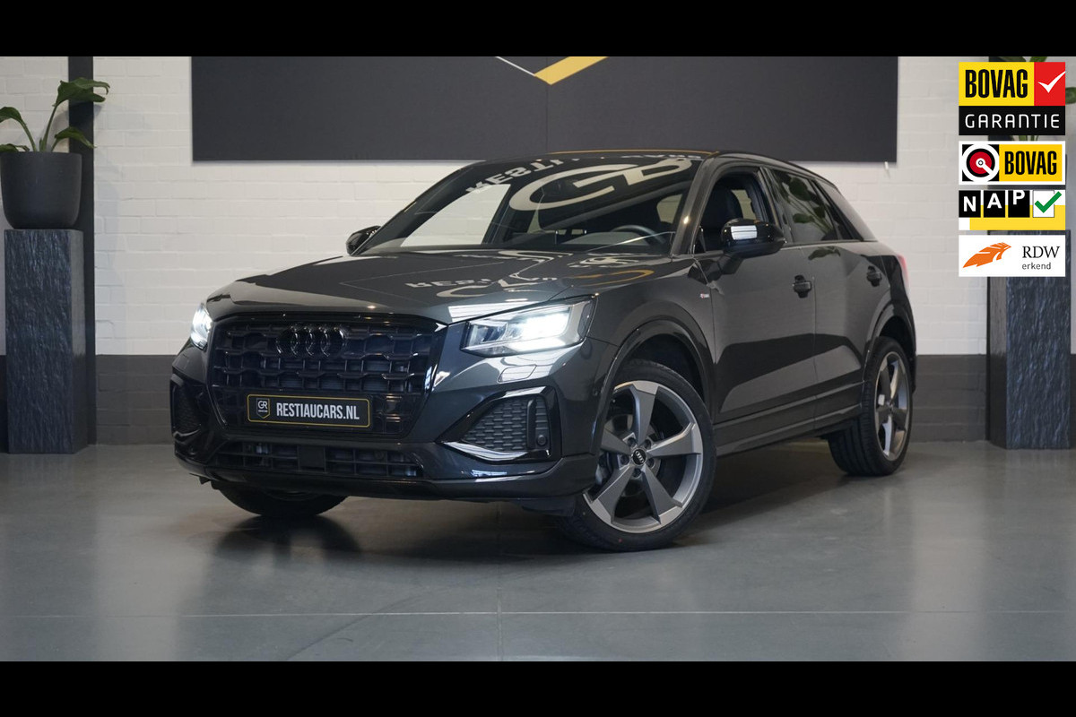 Audi Q2 35 TFSI 3x S-Line Black Optik AUTOMAAT-ACC-CAMERA-DRIVE SELECT-KEYLESS-NAVIGATIE-VIRTUEEL-STOELVERWARMING