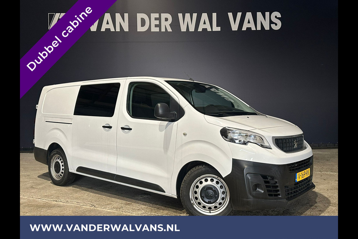 Peugeot Expert 2.0 BlueHDI 123pk L3H1 Dubbele Cabine Euro6 Airco | 2x zijdeur | Trekhaak | 5-Zits Cruisecontrol, Parkeersensoren