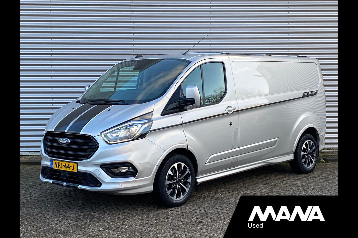 Ford Transit Custom 320 2.0 TDCI L2H1 Sport 185PK Automaat Led LM velgen Sensoren Trekhaak Camera